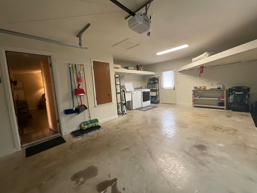 Washer/dryer and One car garage for parking.