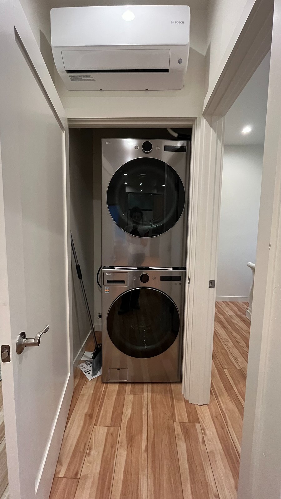 Washer and dryer in unit