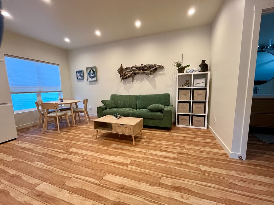 Living and dining area
