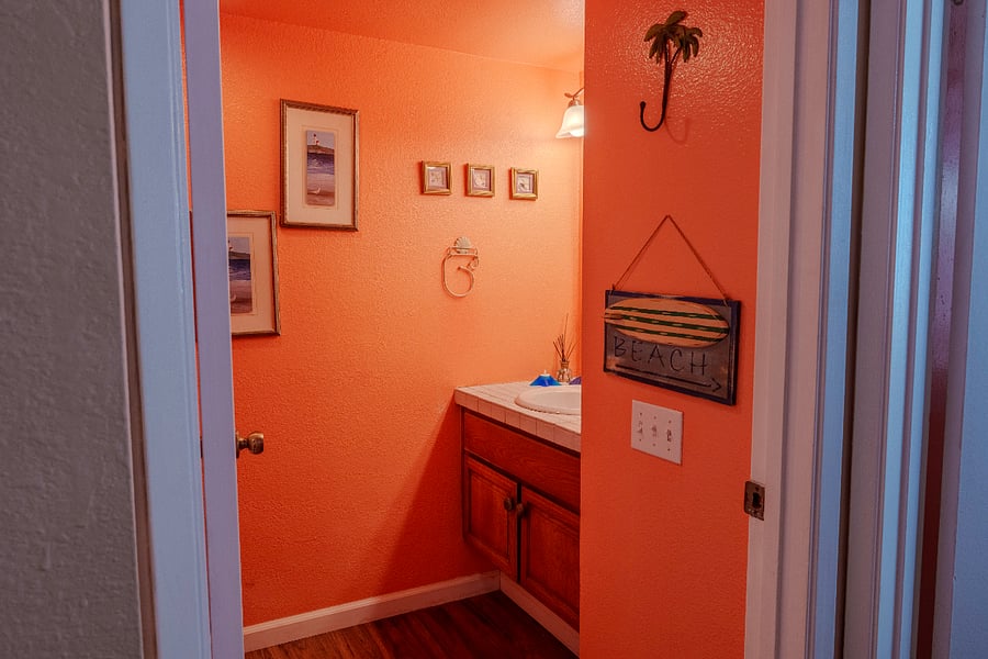 Downstairs powder room