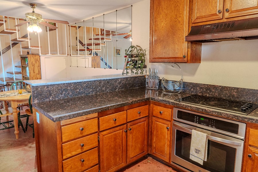 Kitchen looking toward the dining area