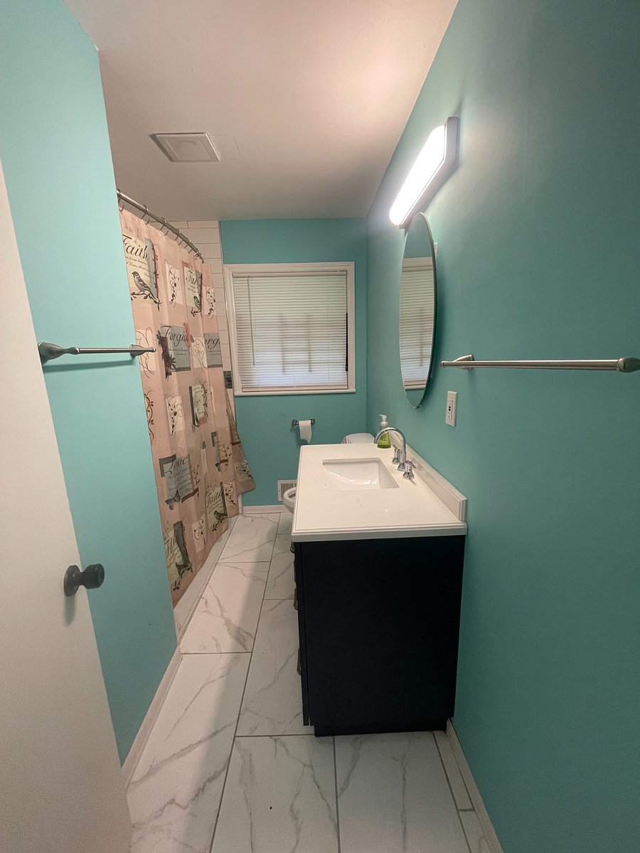 Bathroom 1 is the shared bathroom (Rm 1 & 2). The shower has been recently remodeled.