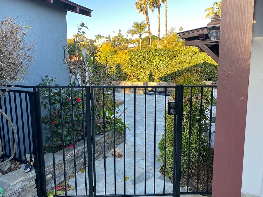 Locked Gated private entrance