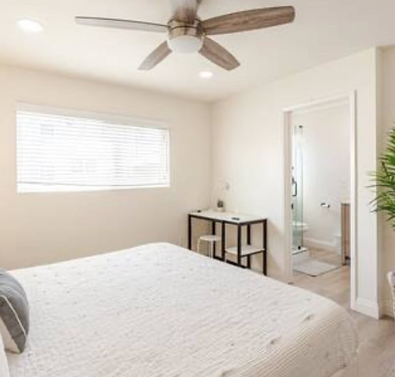 Master Bedroom - with view of master bath
