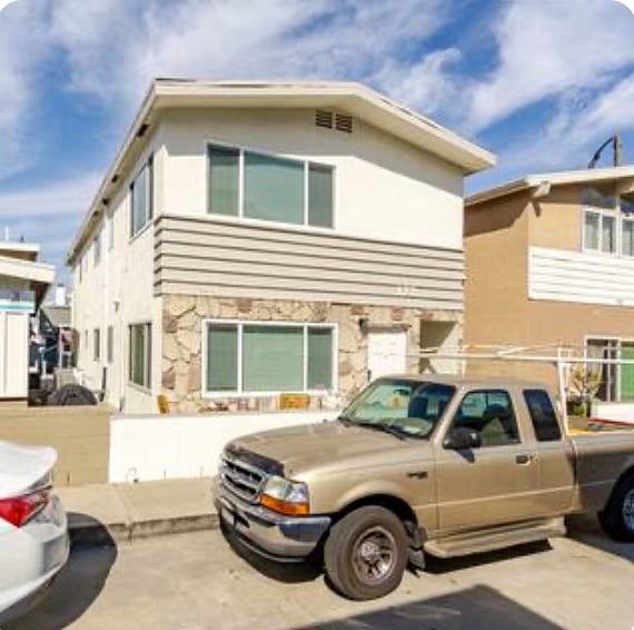 Front of the duplex - Upper unit