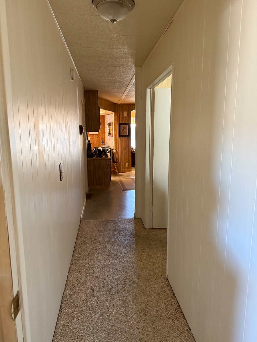 Here is the hallway from your room out to the kitchen, living room and entrances.