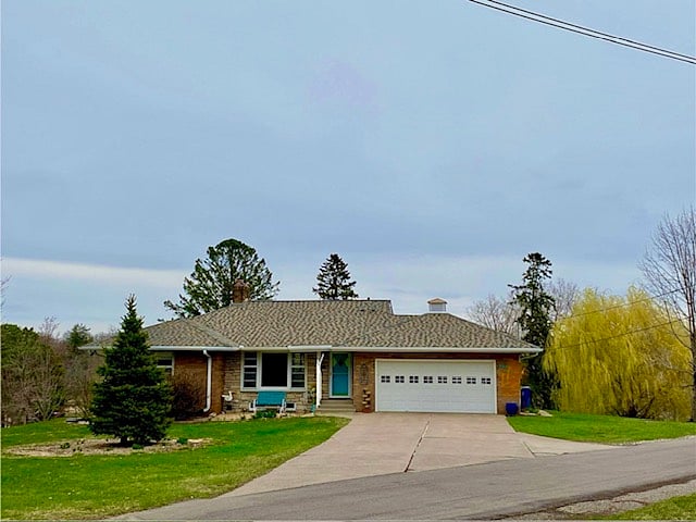 Front of exterior from driveway
