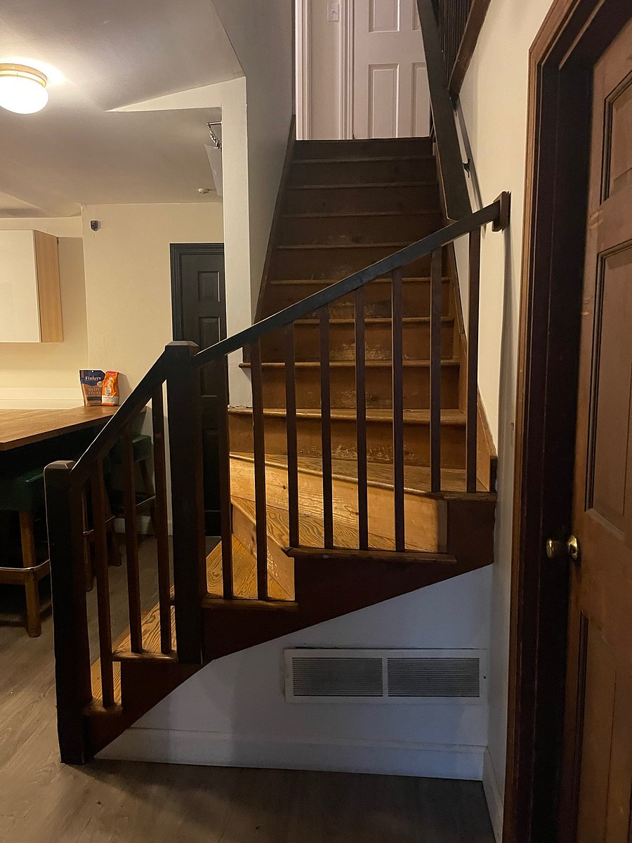 Stairs to Bathroom & Bedrooms