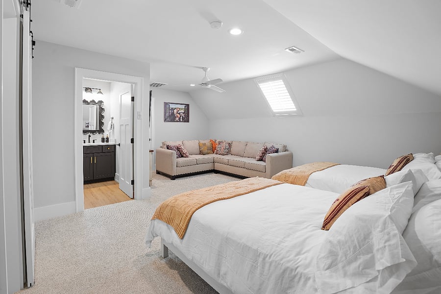 Hayloft room - 3rd floor. Includes sofa bed