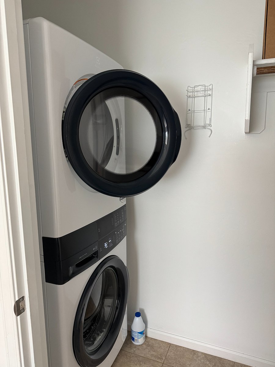 Casita laundry room and master closet