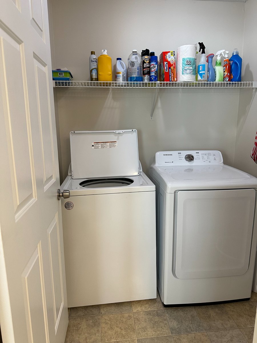 Laundry room right off kitchen