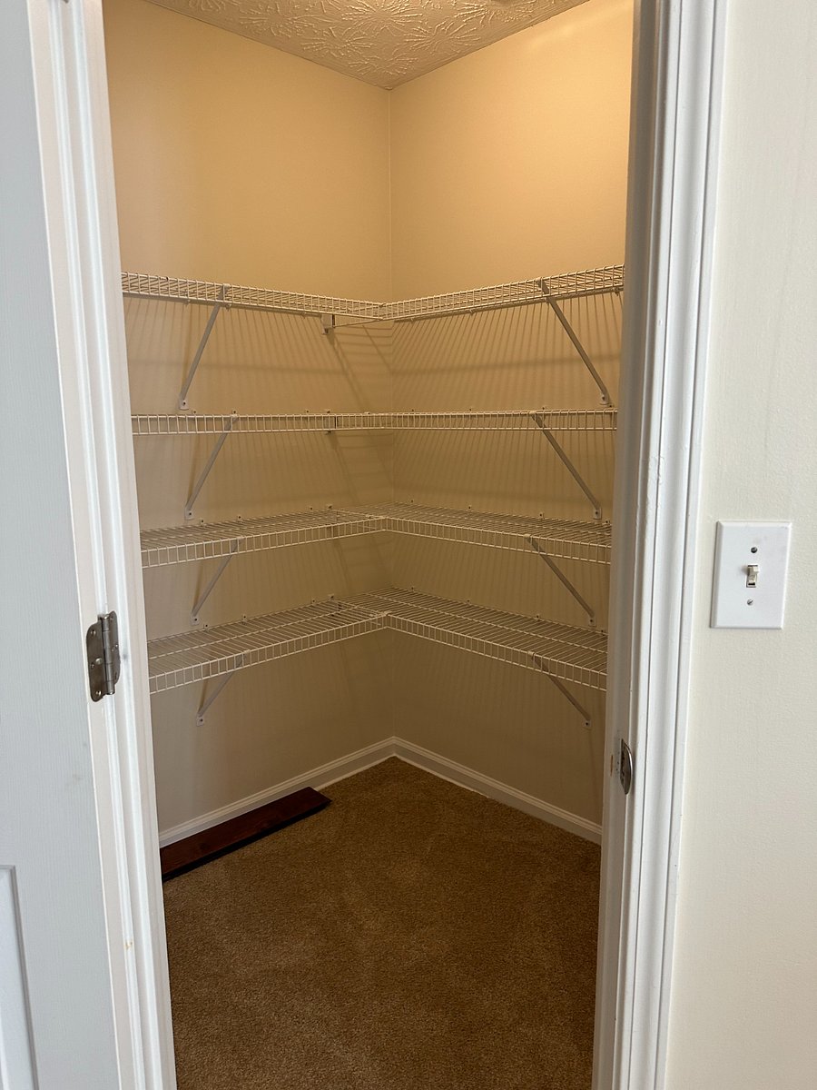 Large walk-in pantry in kitchen area