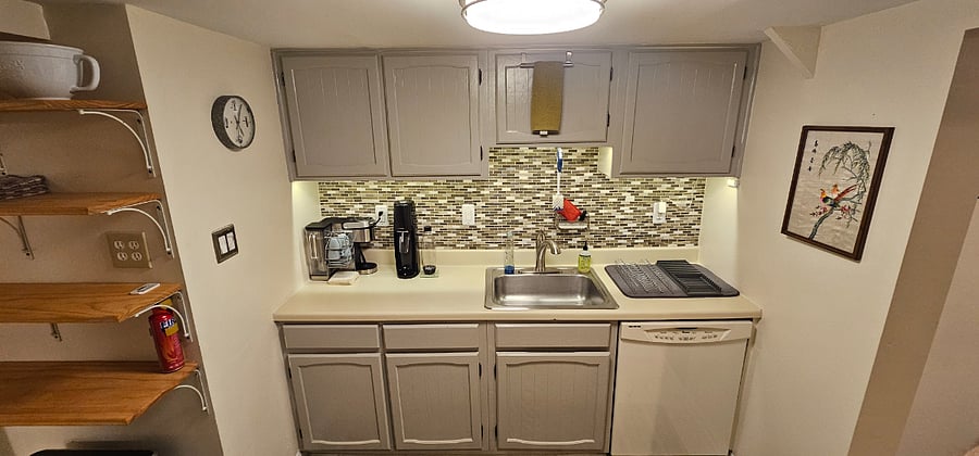 Galley Kitchen: Dishwasher, R/O Filtered Water, Keurig (Nescafe Available), Sodastream