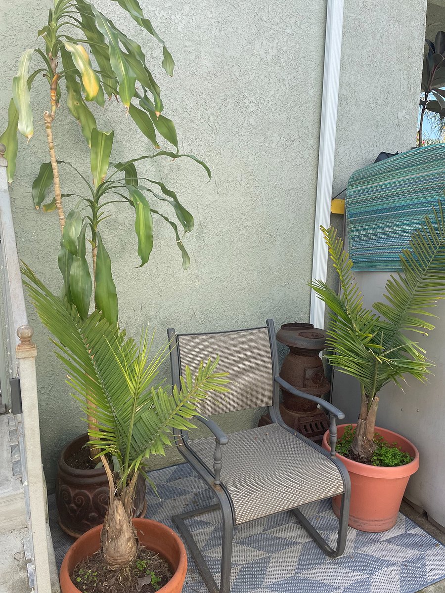 Seating area next to door entrance