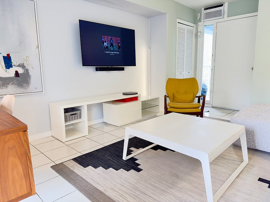 Living Room with Large Sofa