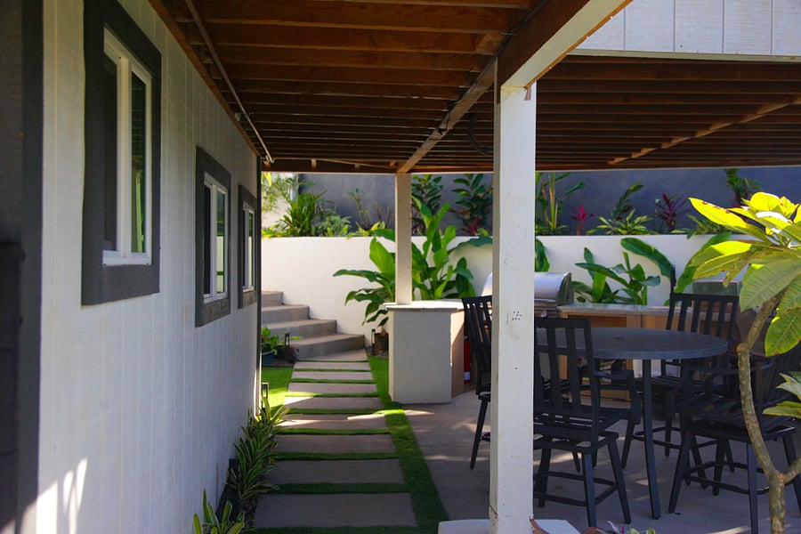 Outdoor grill.