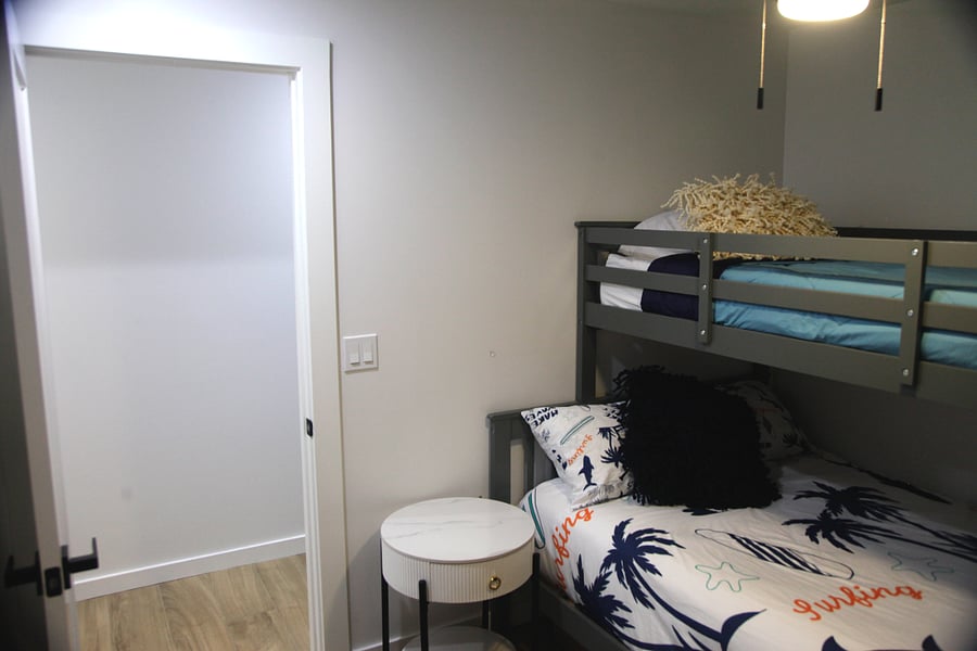 Bunk beds upstairs