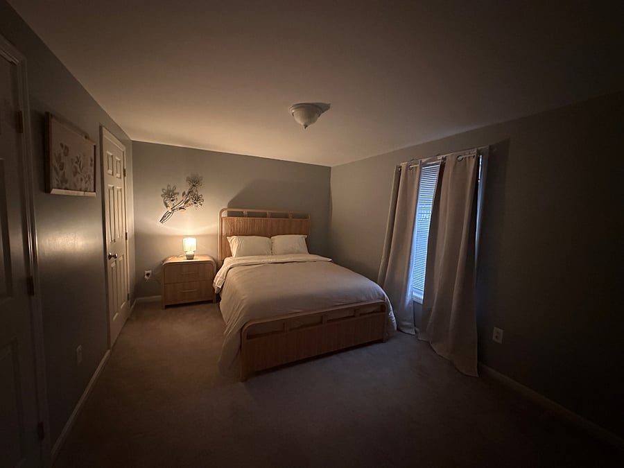The master bedroom with walk in closet