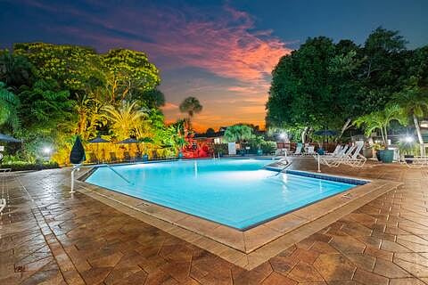 Pool hours are 7 am until dusk