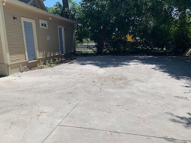 Off-street parking in rear of property.