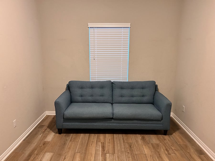 Pull couch couch in the Foyer area