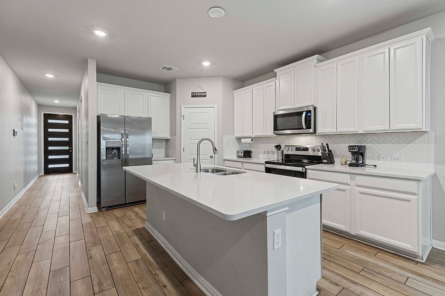 Kitchen island for meal prep