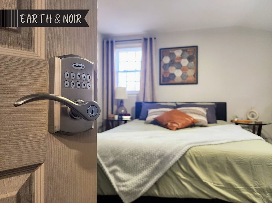 Earth & Noir - Code locked second floor master bedroom