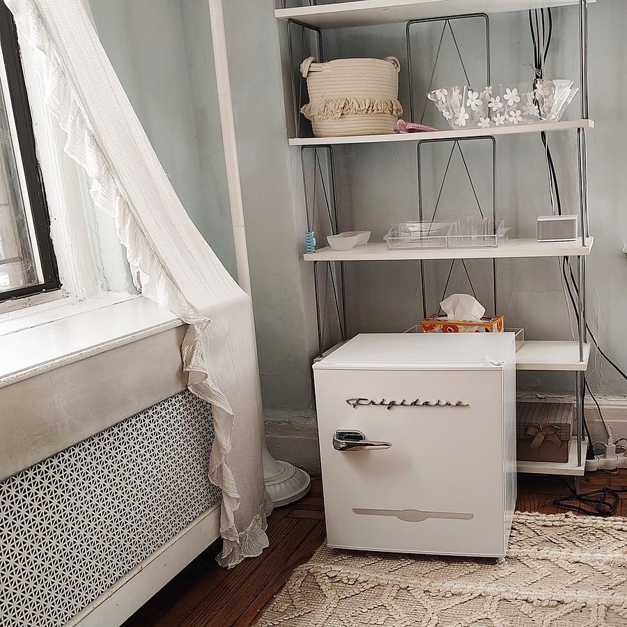In room mini-fridge for exclusive renter use.