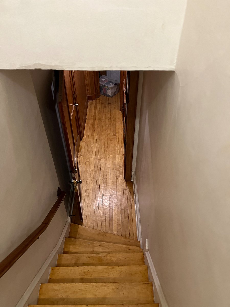 Stairwell to private apartment