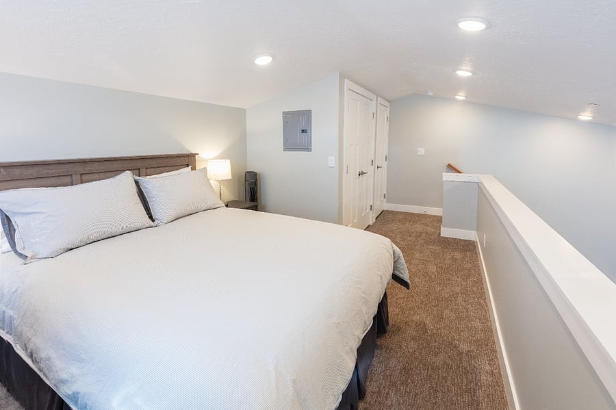Loft bedroom- view north
