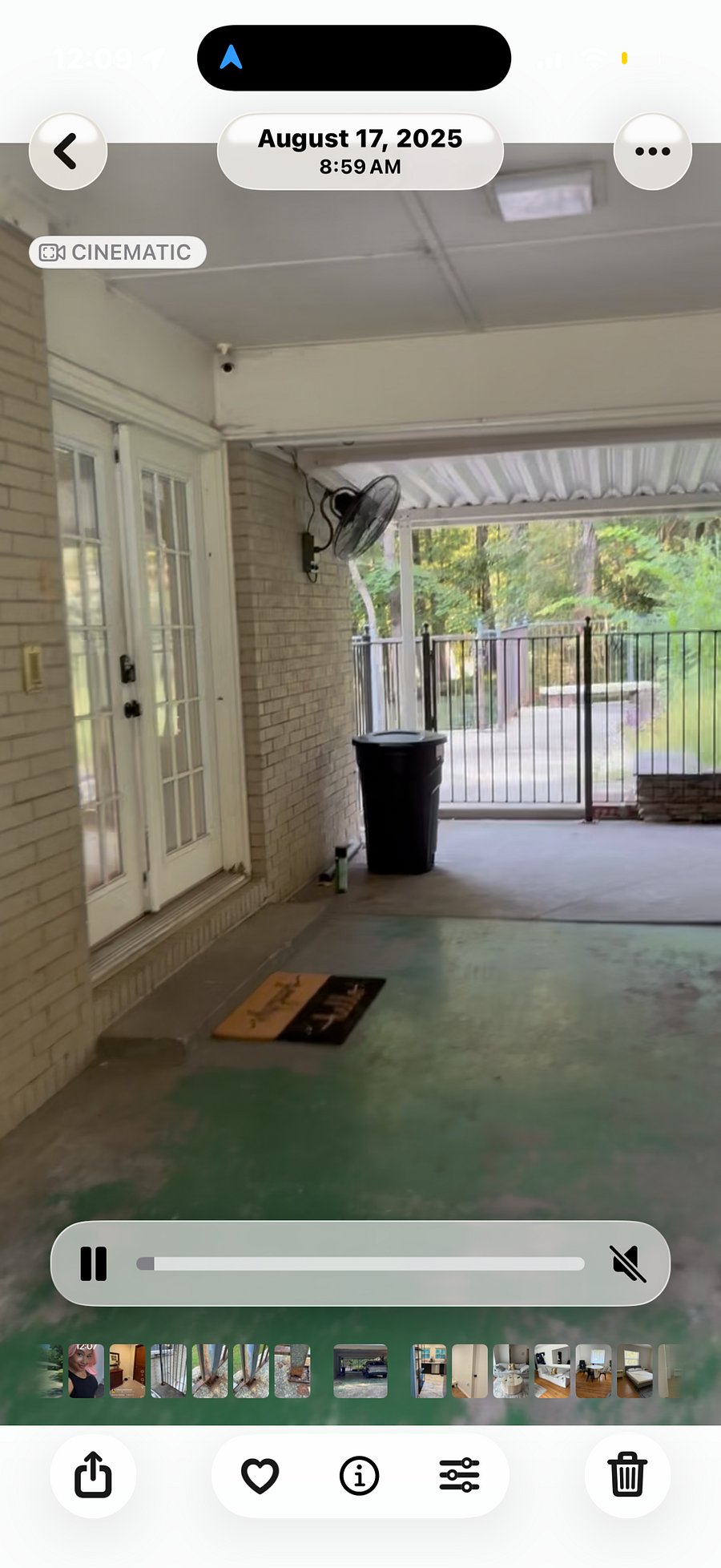 Carport Entry for upstairs 2 tenants