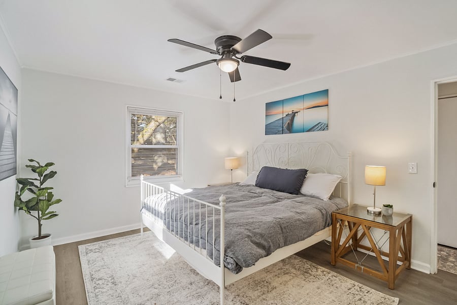 master bedroom. king bed
