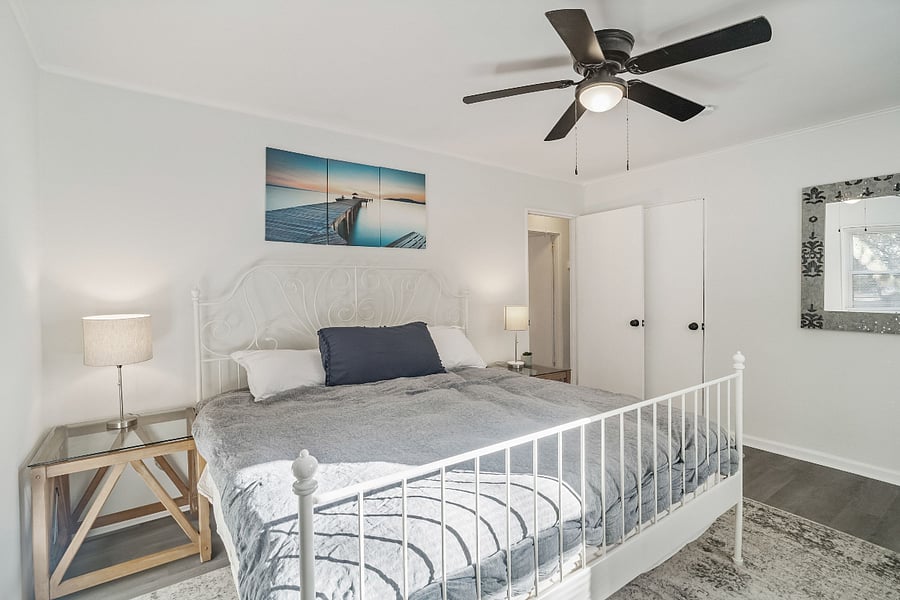 master bedroom. king bed