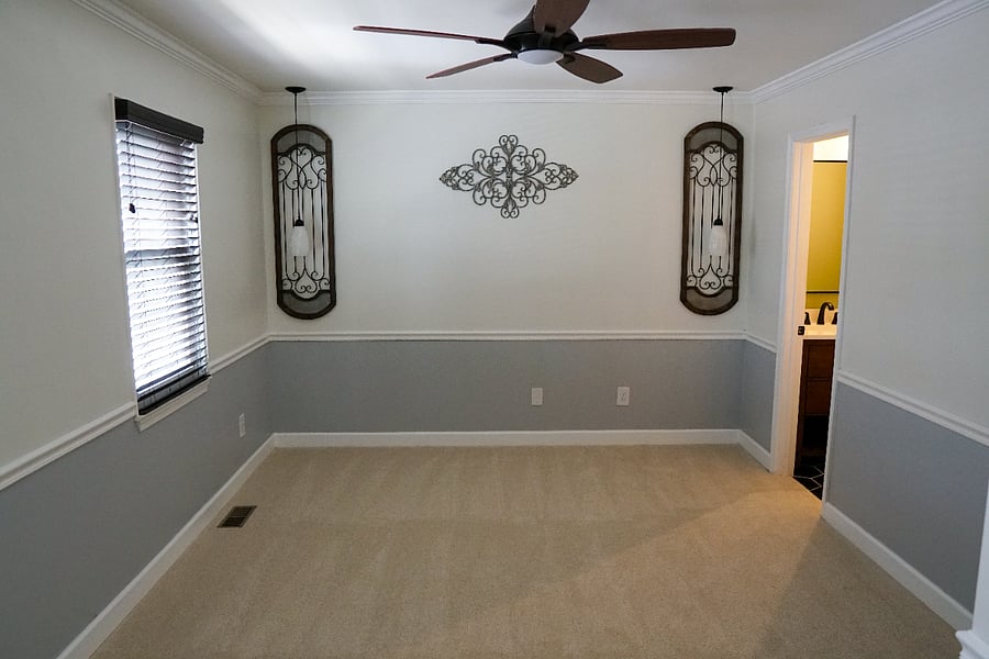 primary bedroom on 2nd floor, new carpet