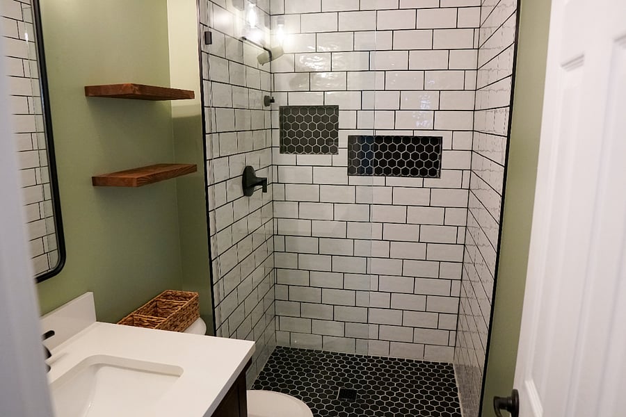 primary bathroom on 2nd floor; recently remodeled