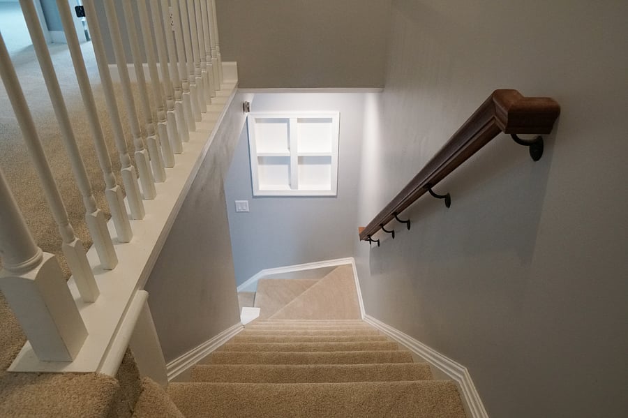 stairwell to go from the main floor to the 2nd floor