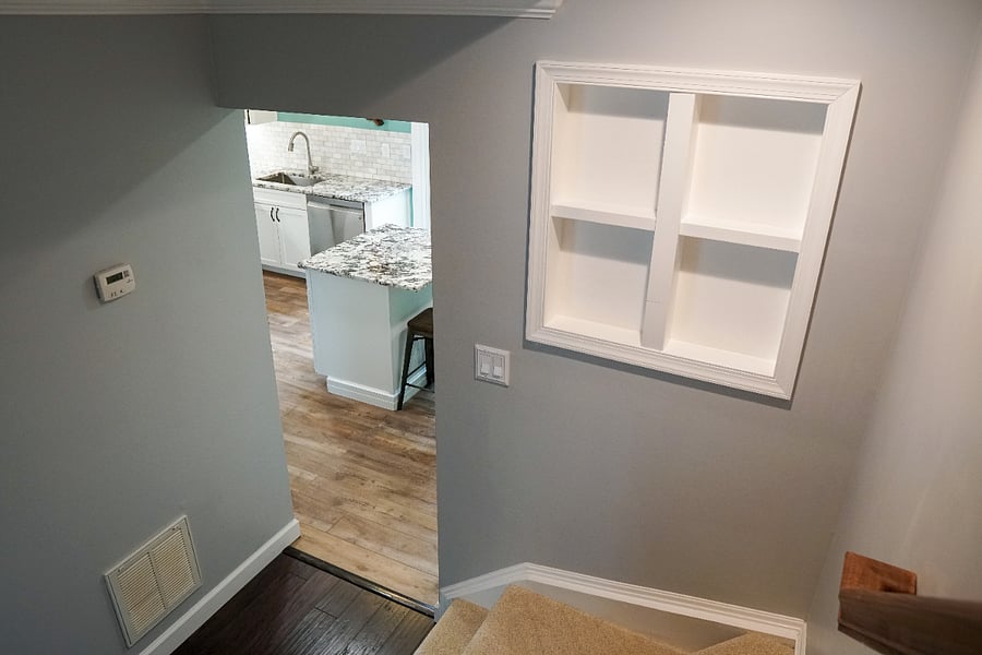 fresh paint and new carpeting all throughout the condo
