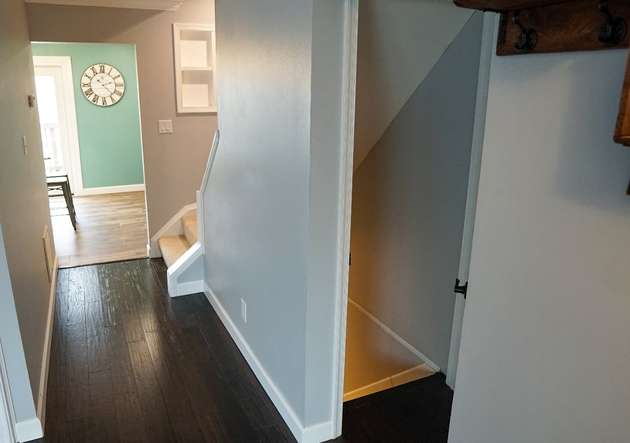 main floor door leading to downstairs laundry room and walkout
