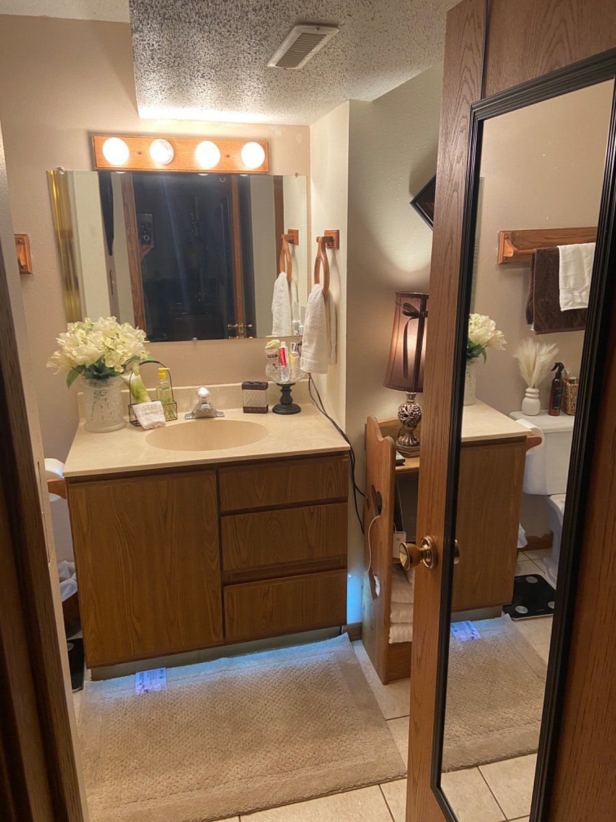 Your attached walk in bathroom, directly from your room