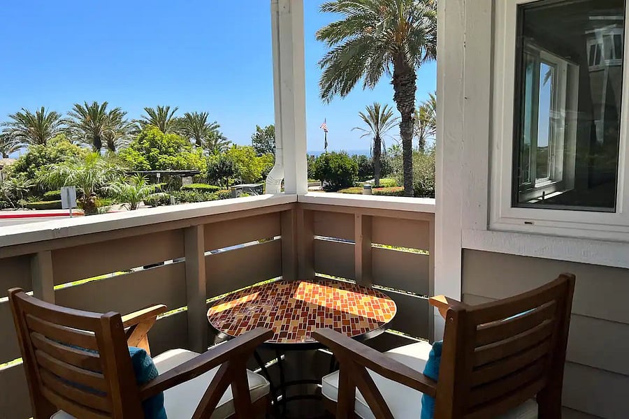 Primary bedroom patio with Ocean view!