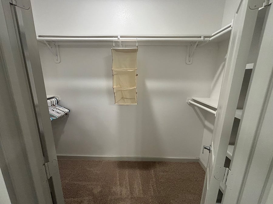 WALK IN CLOSET IN BATHROOM