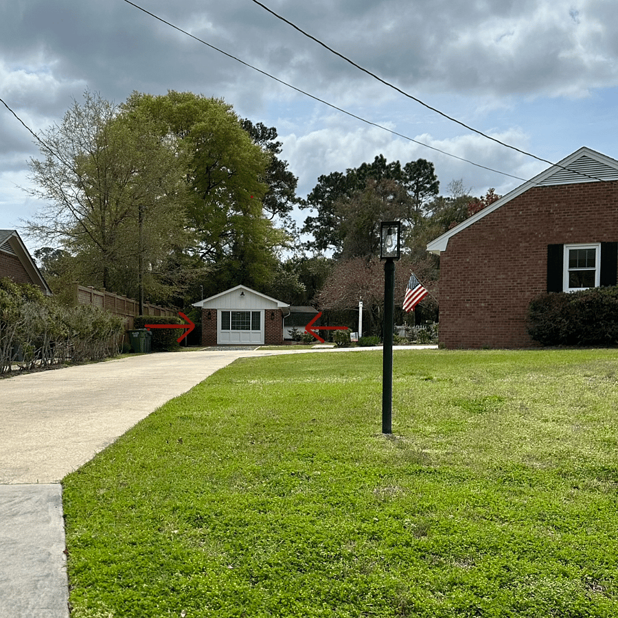 Main house on corner lot, designated parking spot for hassle free parking.