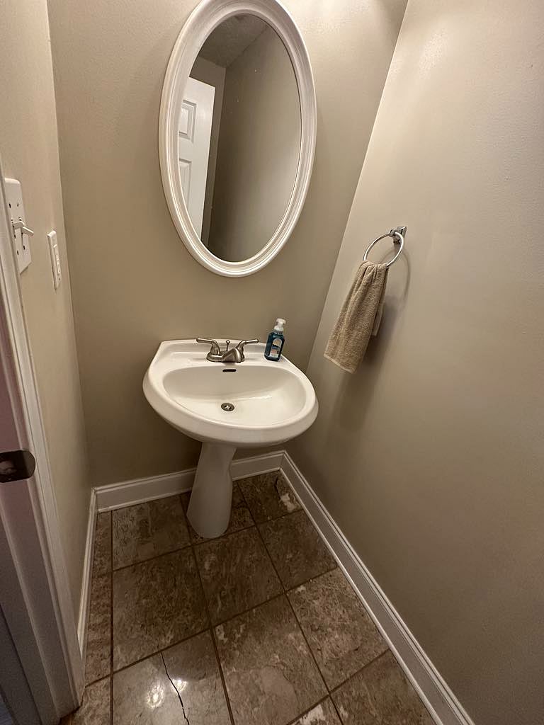 Downstairs half bath
