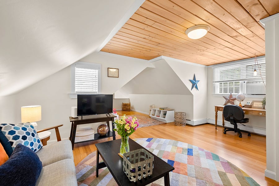 Comfortable upstairs sitting area.