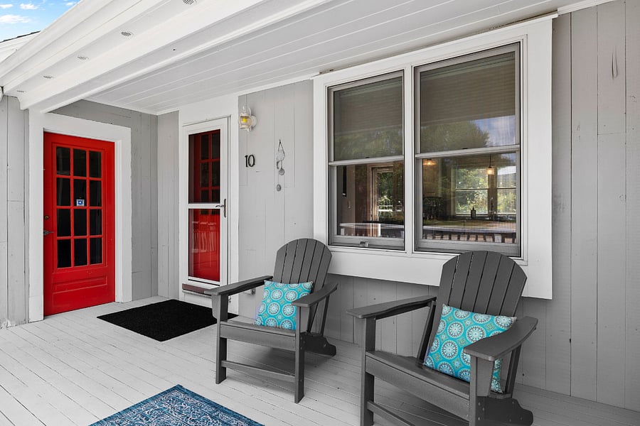Relax on the front porch.