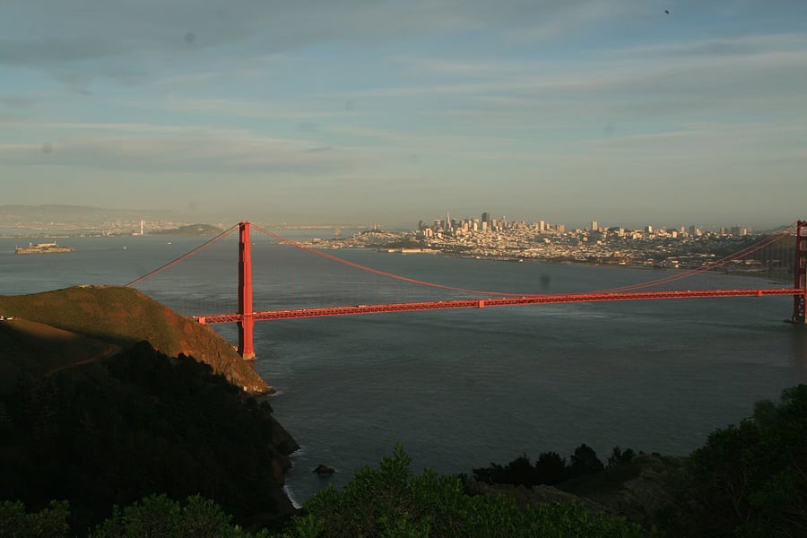 The Golden Gate is 10 minutes from us. San Francisco is 20 minutes.
