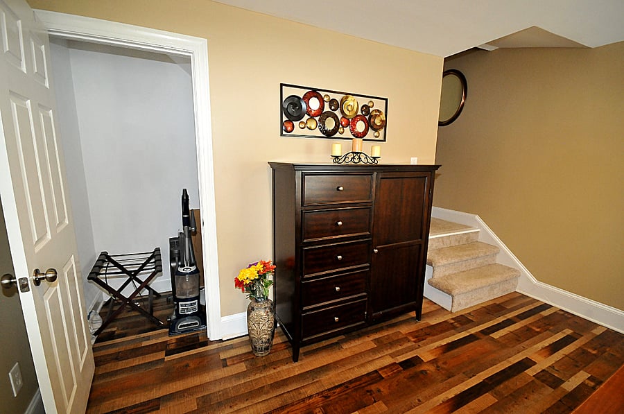 bedroom dresser and small closet