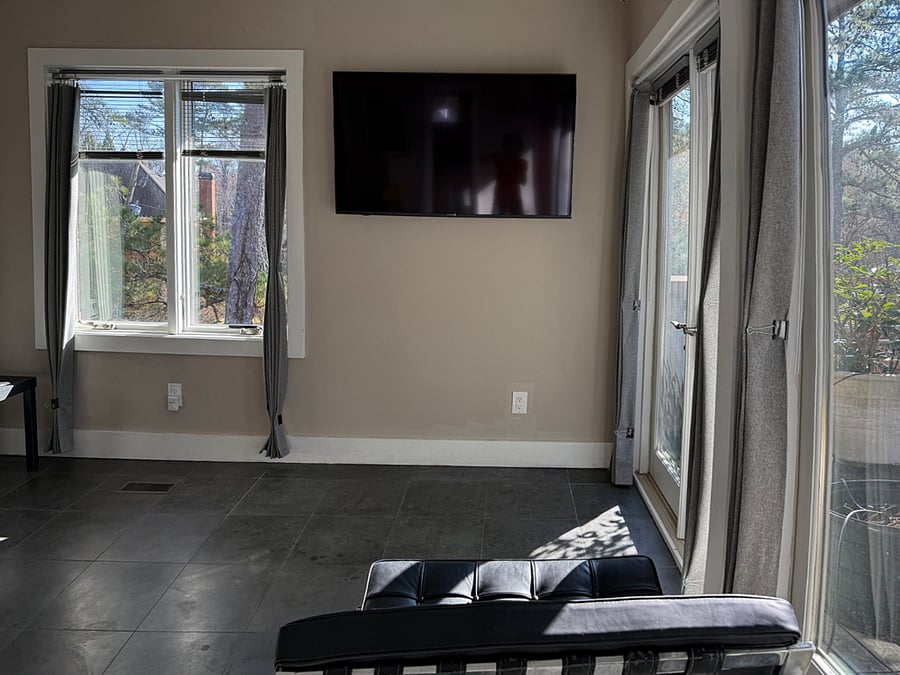New 55" LG brand wall mount on swing arm