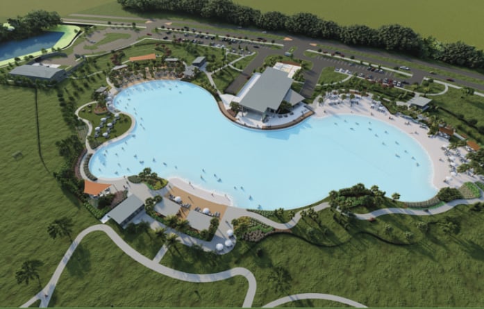 3D model of the Lagoon being constructed now, set to finish in the Summer of 2025