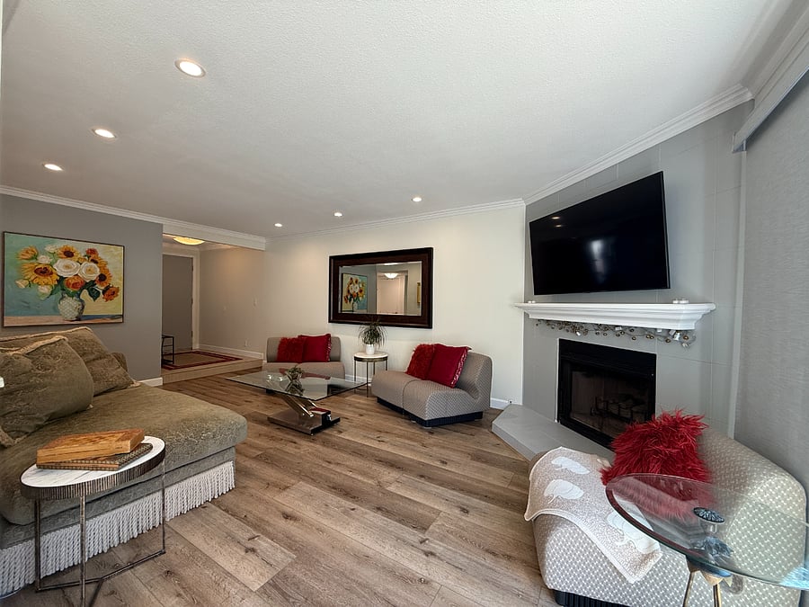 Living Room with Fireplace